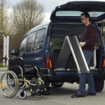 Rollstuhlrampe Auto Klappbar Ausklappvorgang