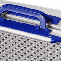 Rollstuhlrampe klappbar und teleskopierbar Detail Griffe
