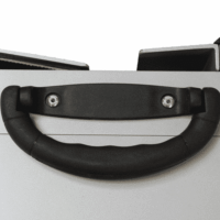 Rollstuhlrampe / Flächenrampe 2-teilig Detail Griff