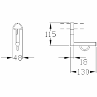 Papierrollenhalter pulverbeschichtet – Bild 3