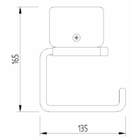 Toilettenpapierhalter Edelstahl zum Nachrüsten – Bild 2